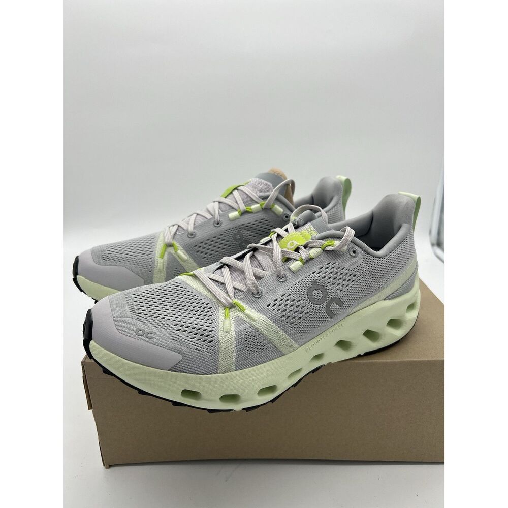 On Cloudsurfer Women's Size 8 Frost/Lima Trail Sh… - image 2